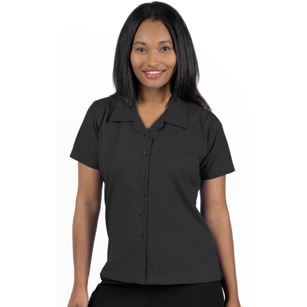 [BG] Ladies' Solid Poplin Camp Shirt