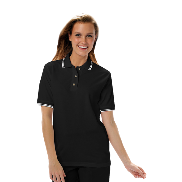 [BG] Ladies' Superblend Tipped Pique Polo