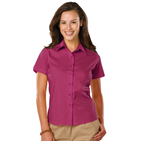 [BG] Ladies' S/S Stretch Poplin Shirt