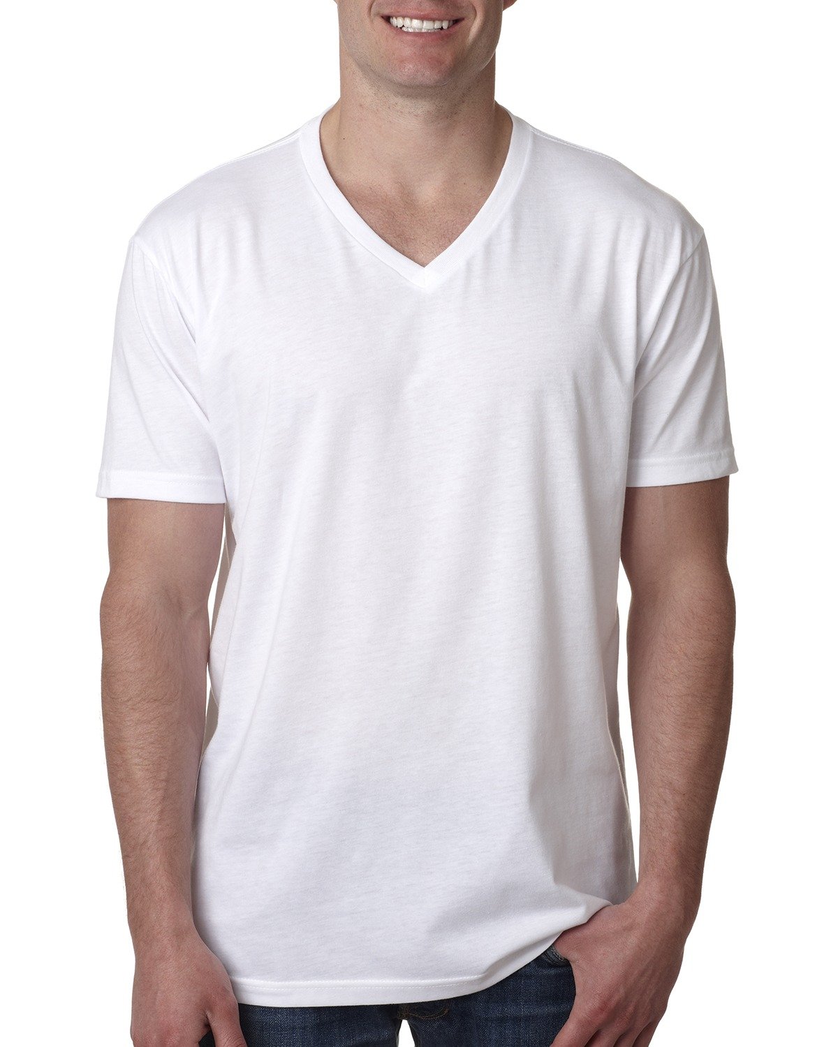 [AB] Next Level Apparel Men's CVC V-Neck T-Shirt