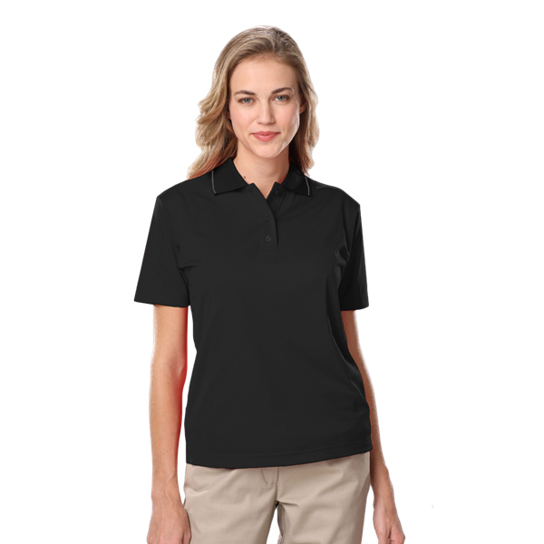 [BG] Ladies' s Striped Trim Value Polo