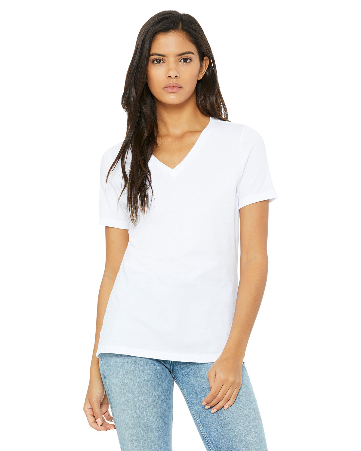 [AB] Bella + Canvas Ladies' Relaxed Jersey V-Neck T-Shirt