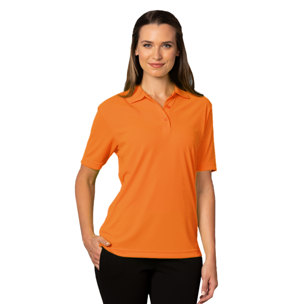 [BG] Ladies' Hi-Visibility S/S Wicking Pique Polo