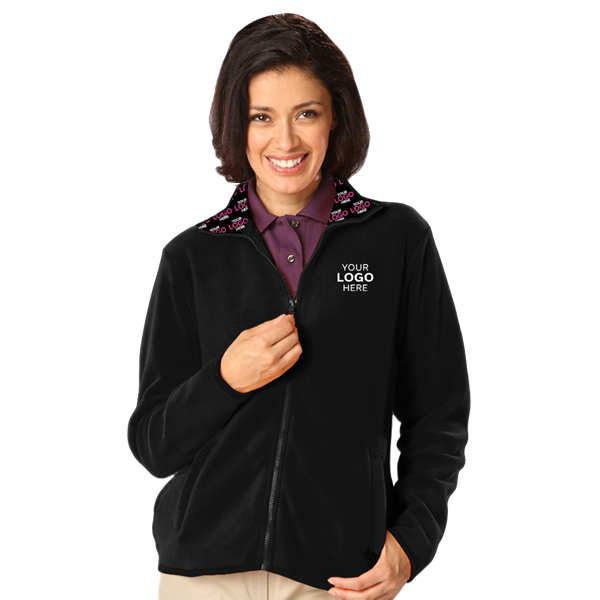 [BG] Your Logo Here Ladies Micro Fleece Full Zip Jacket