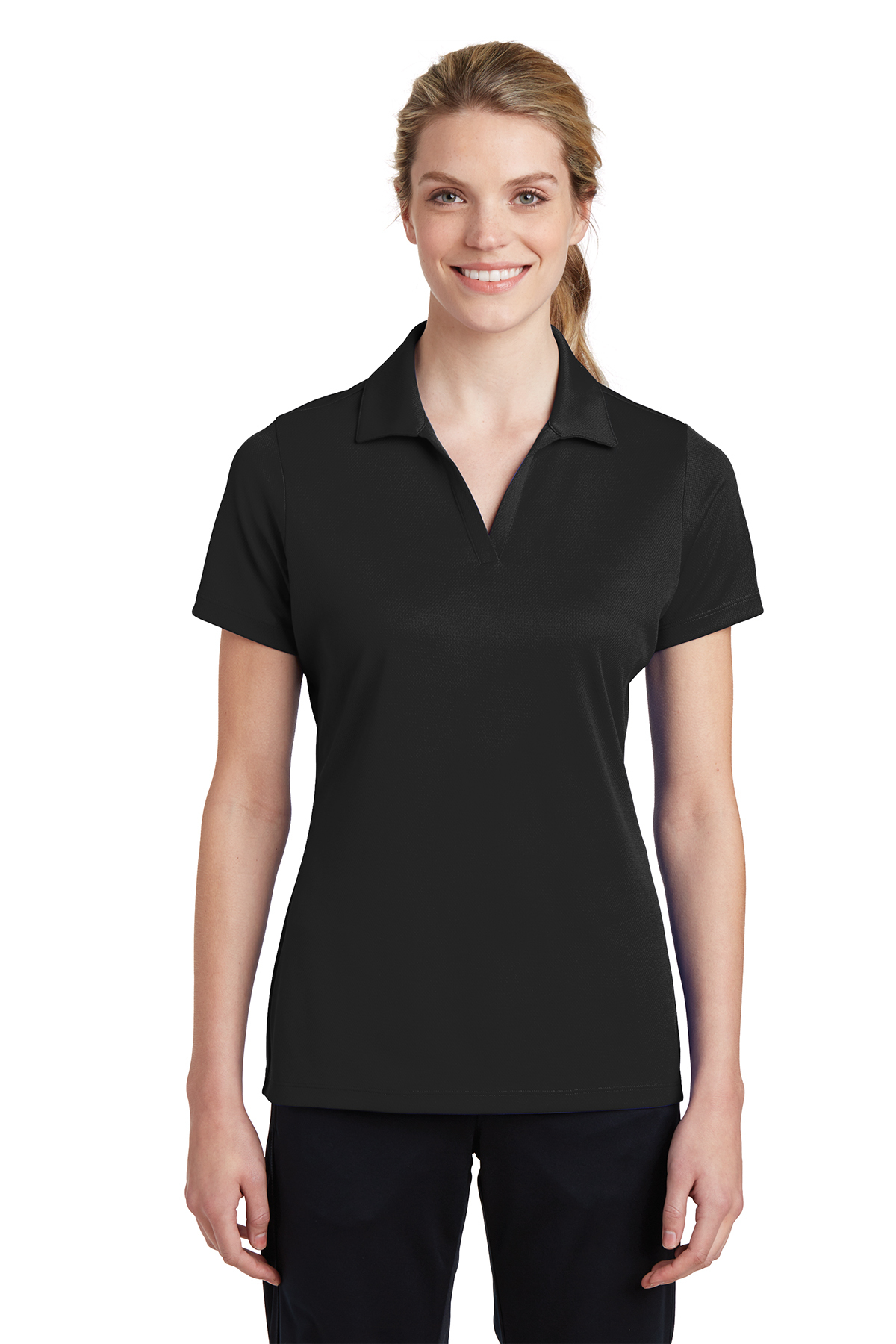 Sport-TekÂ® Ladies PosiChargeÂ® RacerMeshÂ® Polo