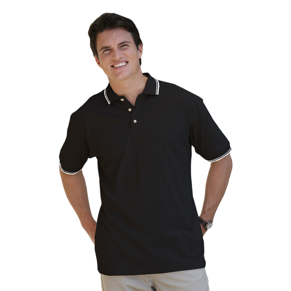 [BG] Men's Superblend Tipped Polo