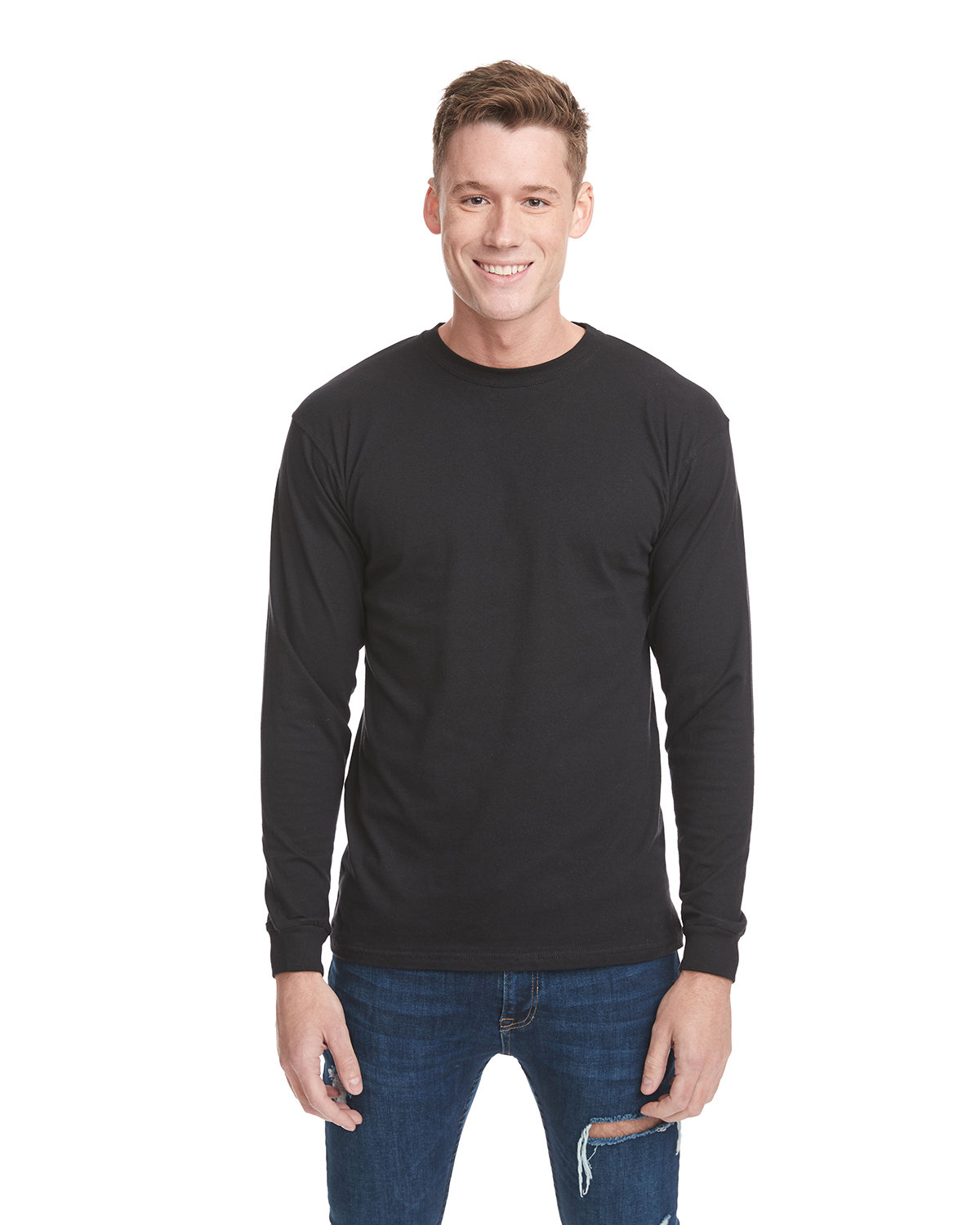 [AB] Next Level Apparel Adult Inspired Dye Long-Sleeve Crew