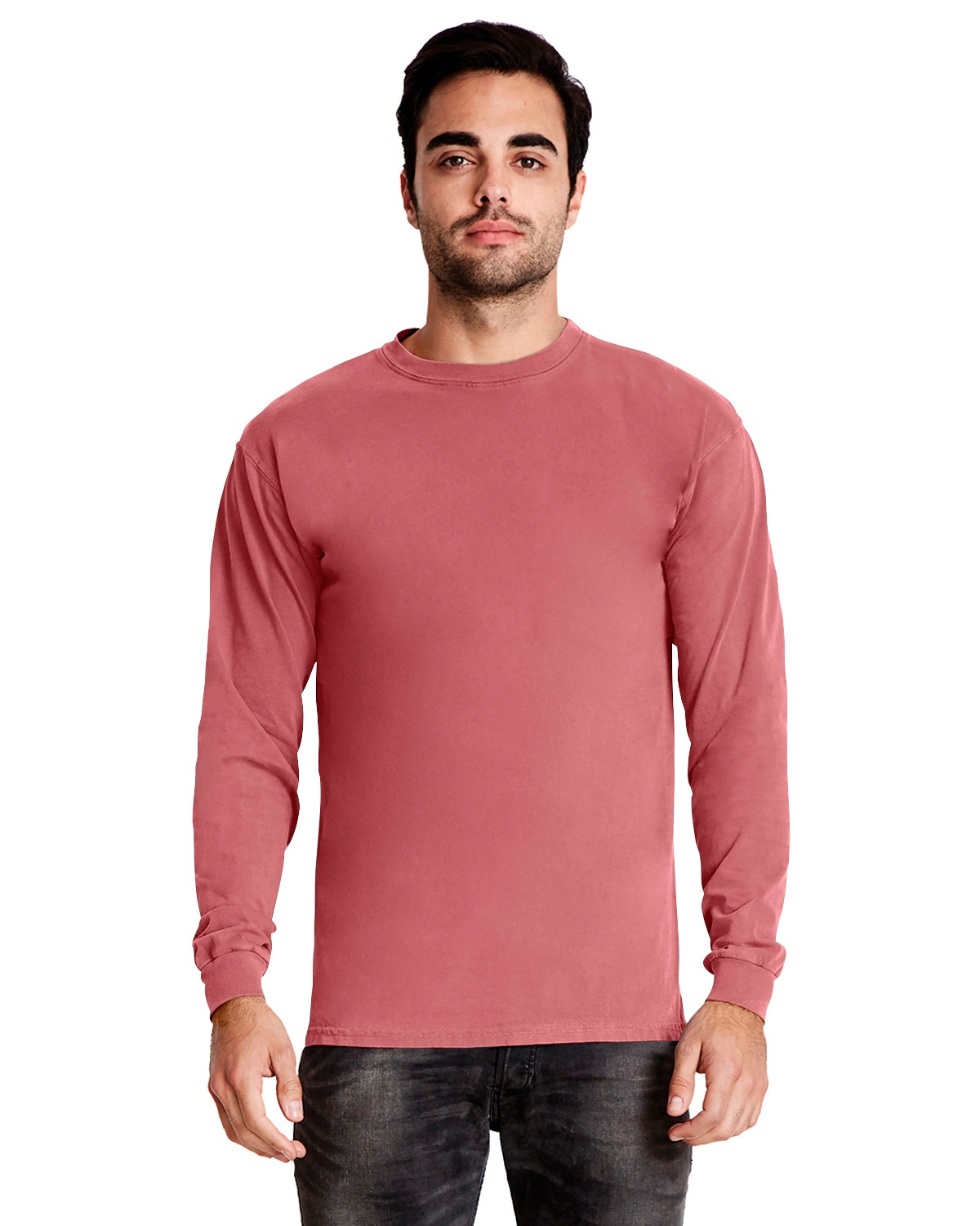 Next Level Adult Inspired Dye Long-Sleeve Crew