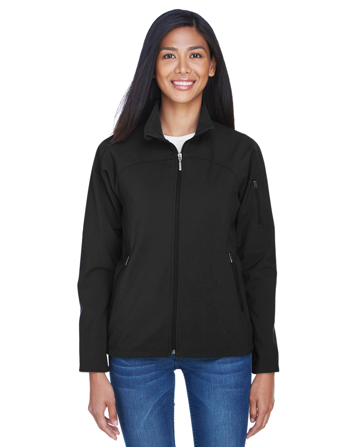 [AB] North End Ladies' Three-Layer Fleece Bonded Performance Soft Shell Jacket