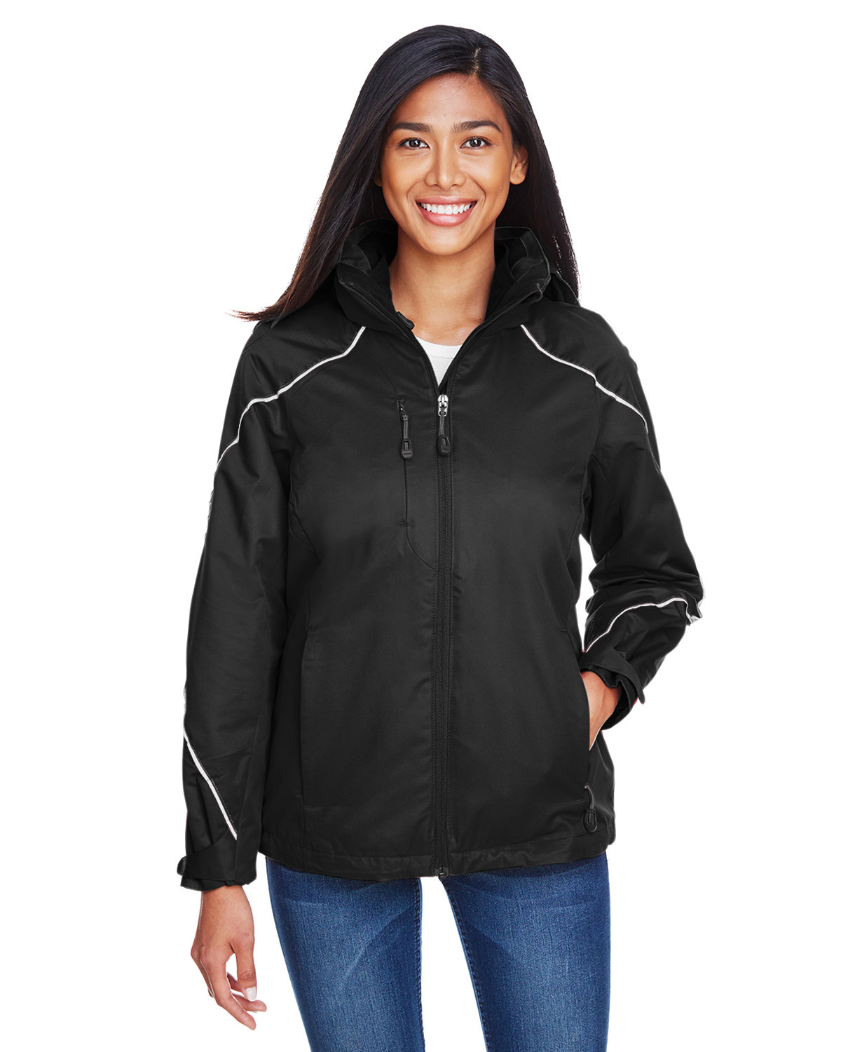 [AB] North End Ladies' Angle 3-in-1 Jacket with Bonded Fleece Liner