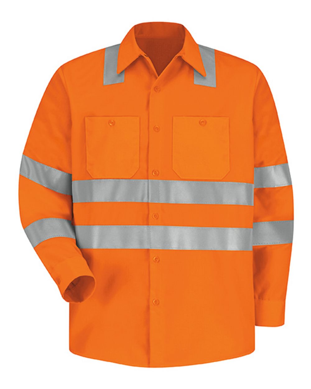 89830  High Visibility Safety Long Sleeve Work Shirt - SS14HV        