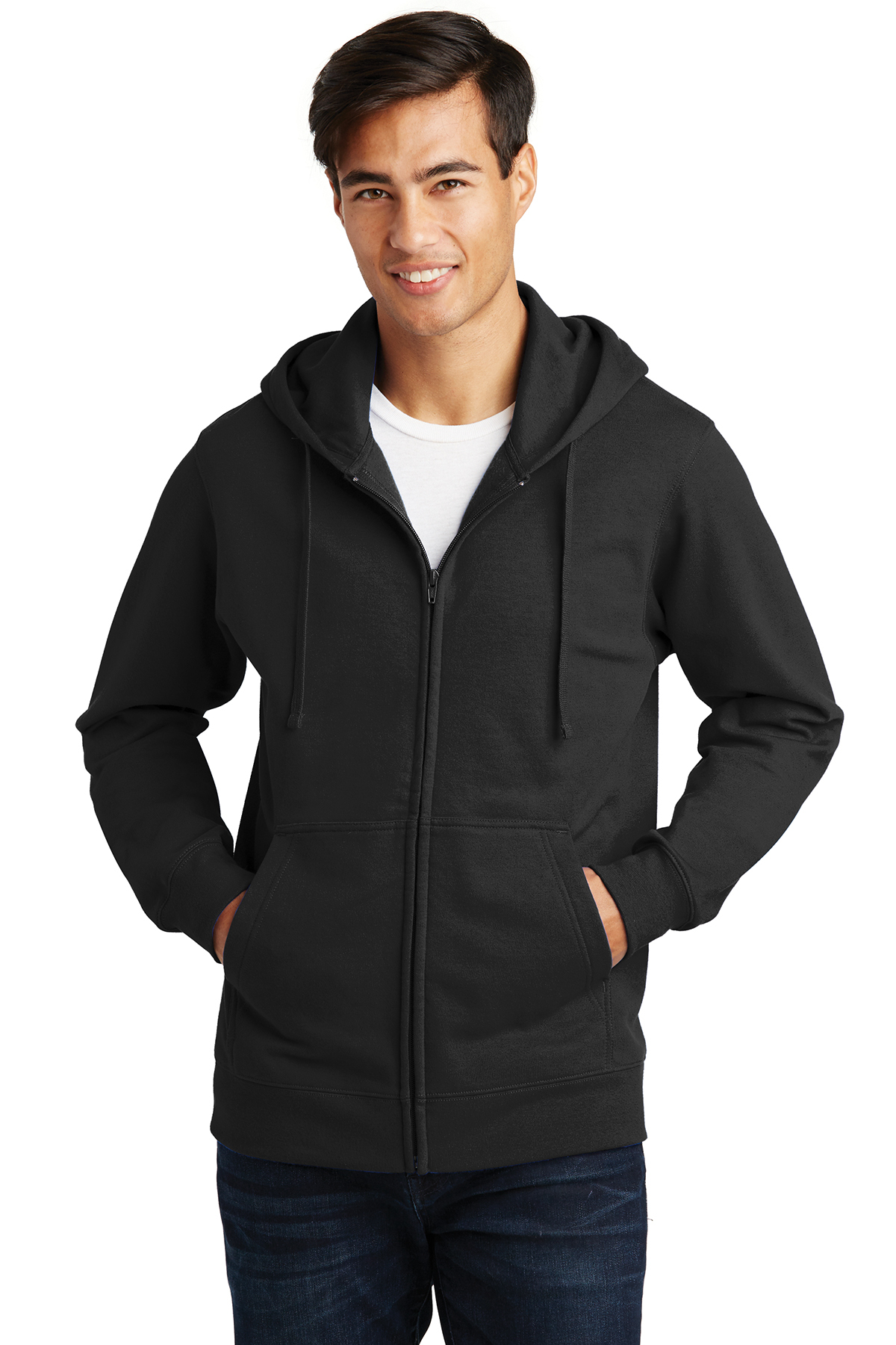 PC850ZH Port & Company® Fan Favorite™ Fleece Full-Zip Hooded Sweatshirt