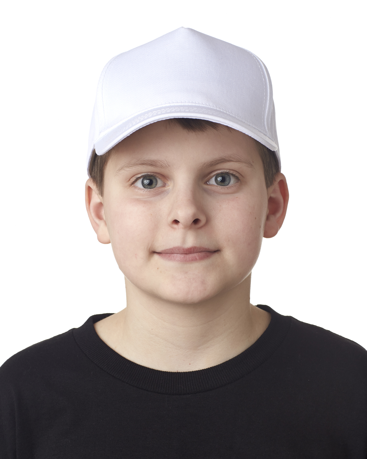 UltraClub Youth Classic Cut Cotton Twill 5-Panel Cap