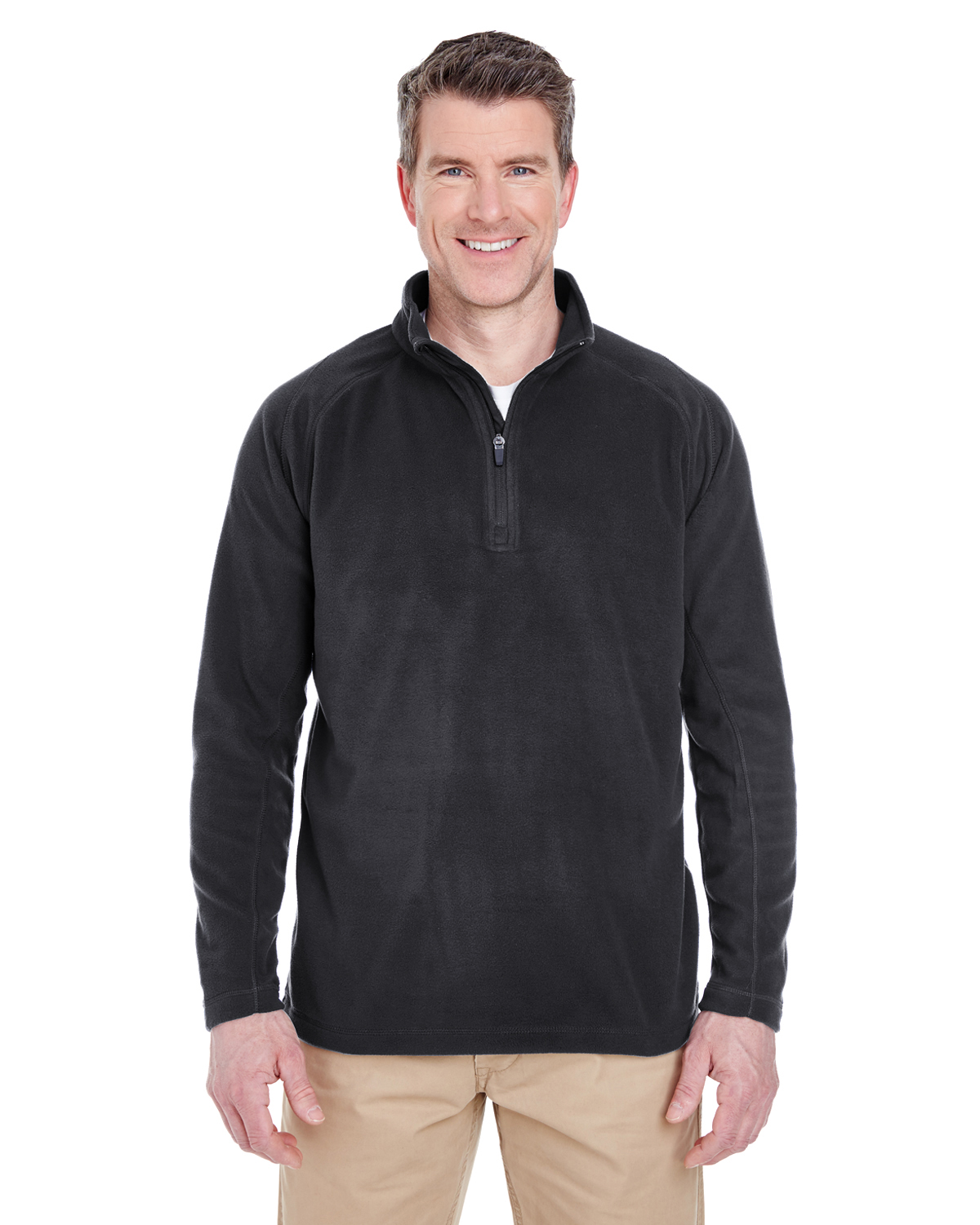 UltraClub Adult Cool & Dry Quarter-Zip Microfleece