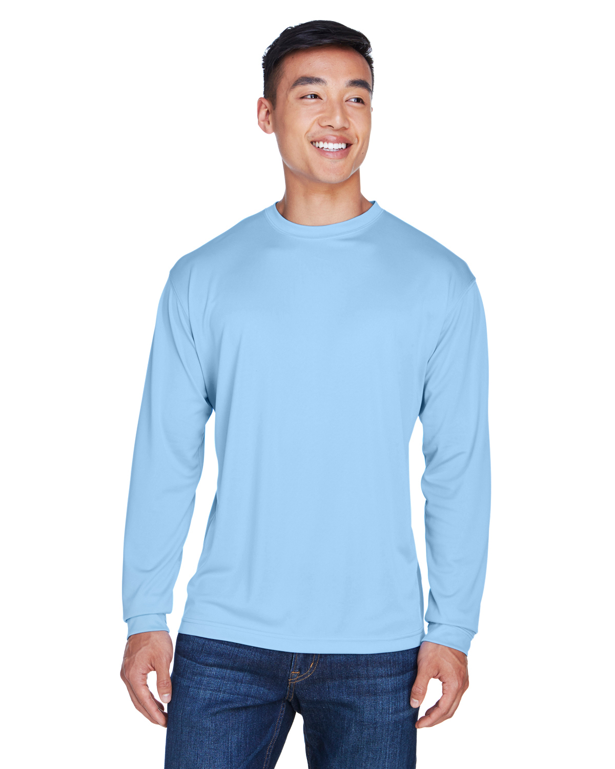 8401 UltraClub Adult Cool & Dry Sport Long-Sleeve T-Shirt