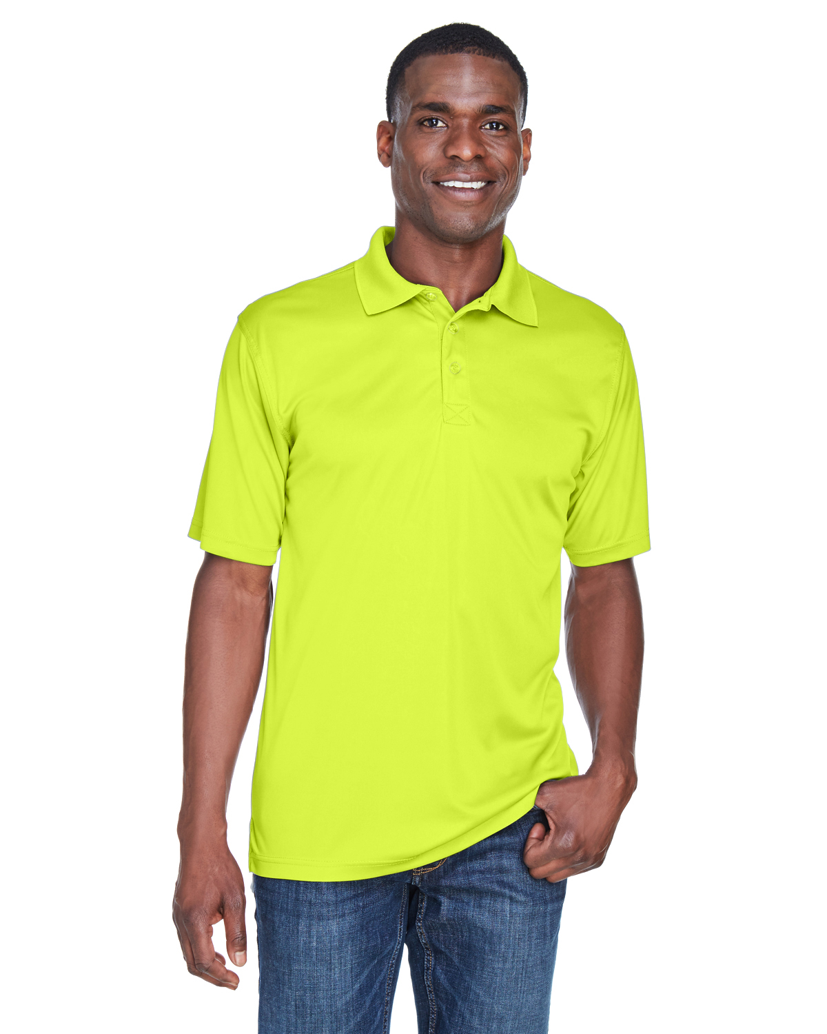 8425  UltraClub Men\'s Cool & Dry Sport Performance Interlock Polo