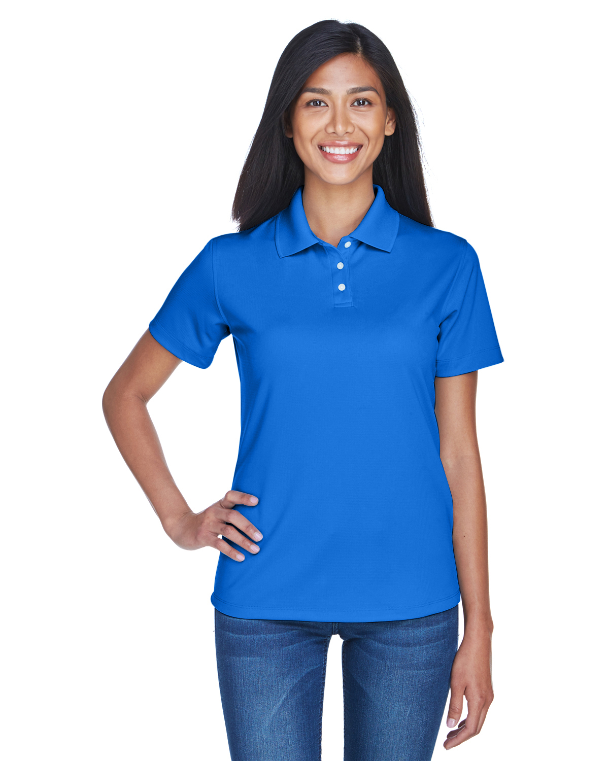 8445L  UltraClub Ladies\' Cool & Dry Stain-Release Performance Polo