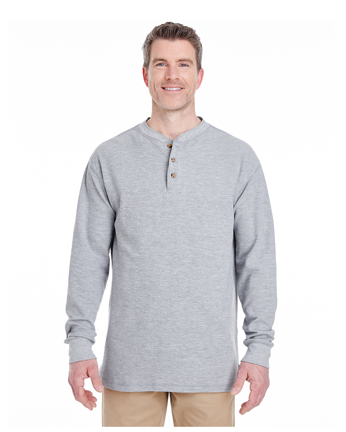 UltraClub Adult Mini Thermal Henley