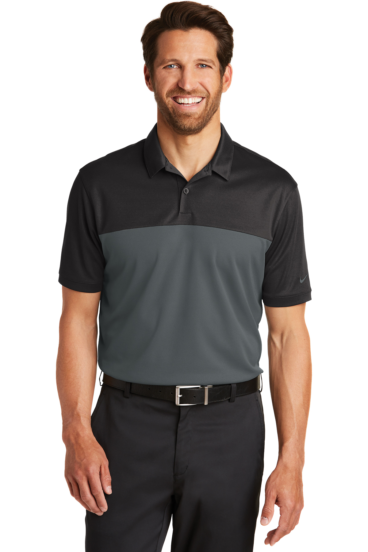 881655 Nike Dri-FIT Colorblock Micro Pique Polo