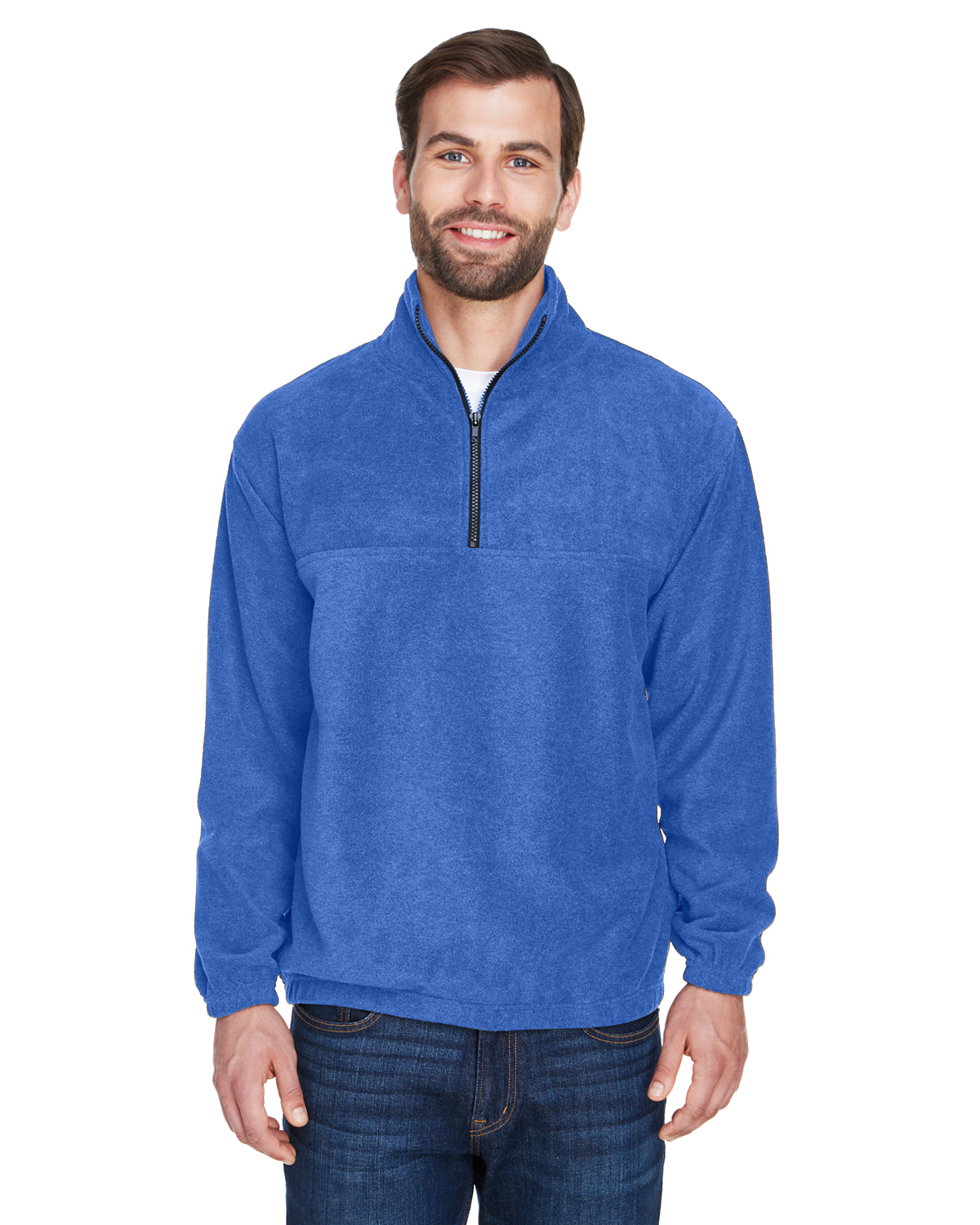 8480 UltraClub Adult Iceberg Fleece Quarter-Zip Pullover