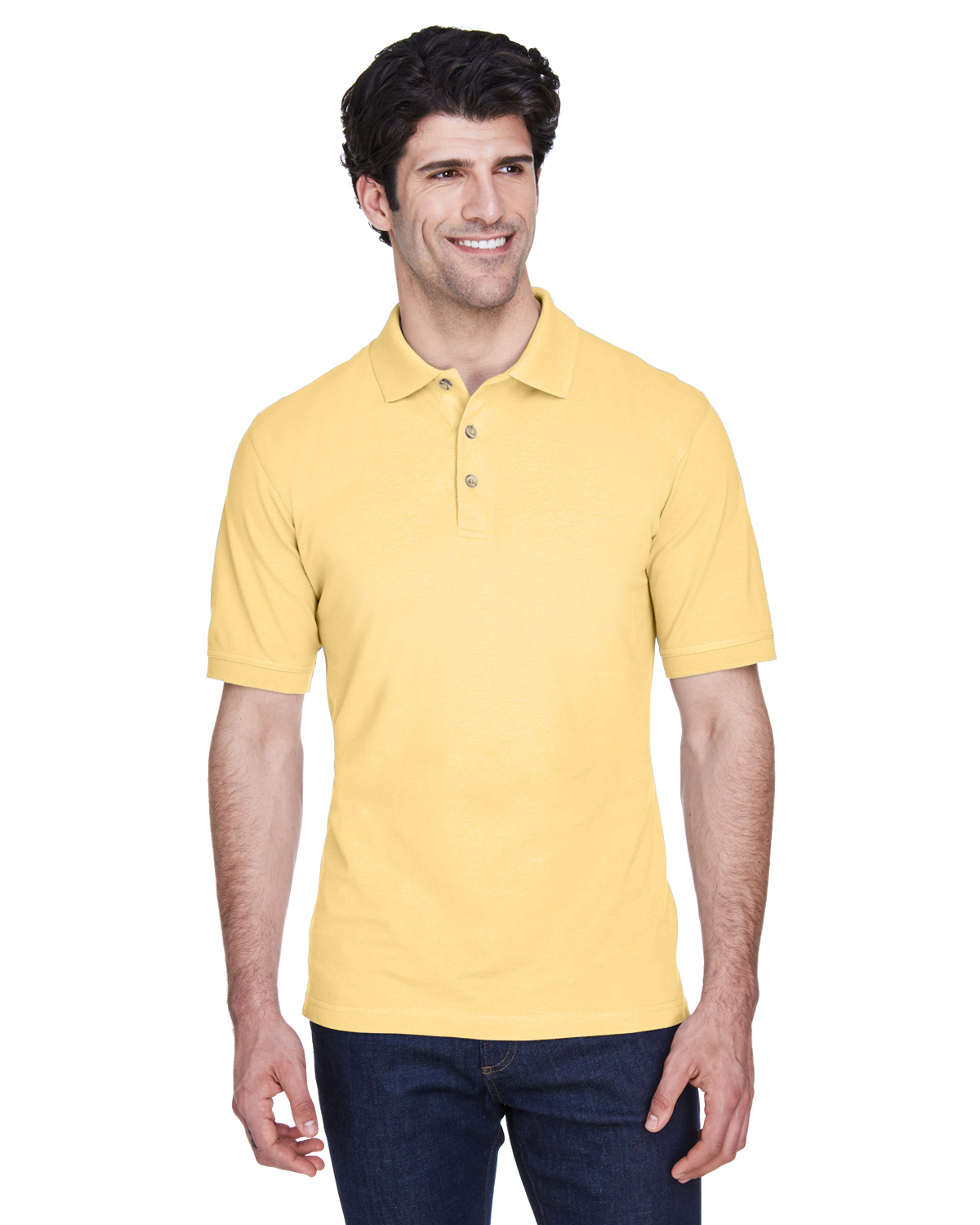 8535   UltraClub Men\'s Classic Piqué Polo