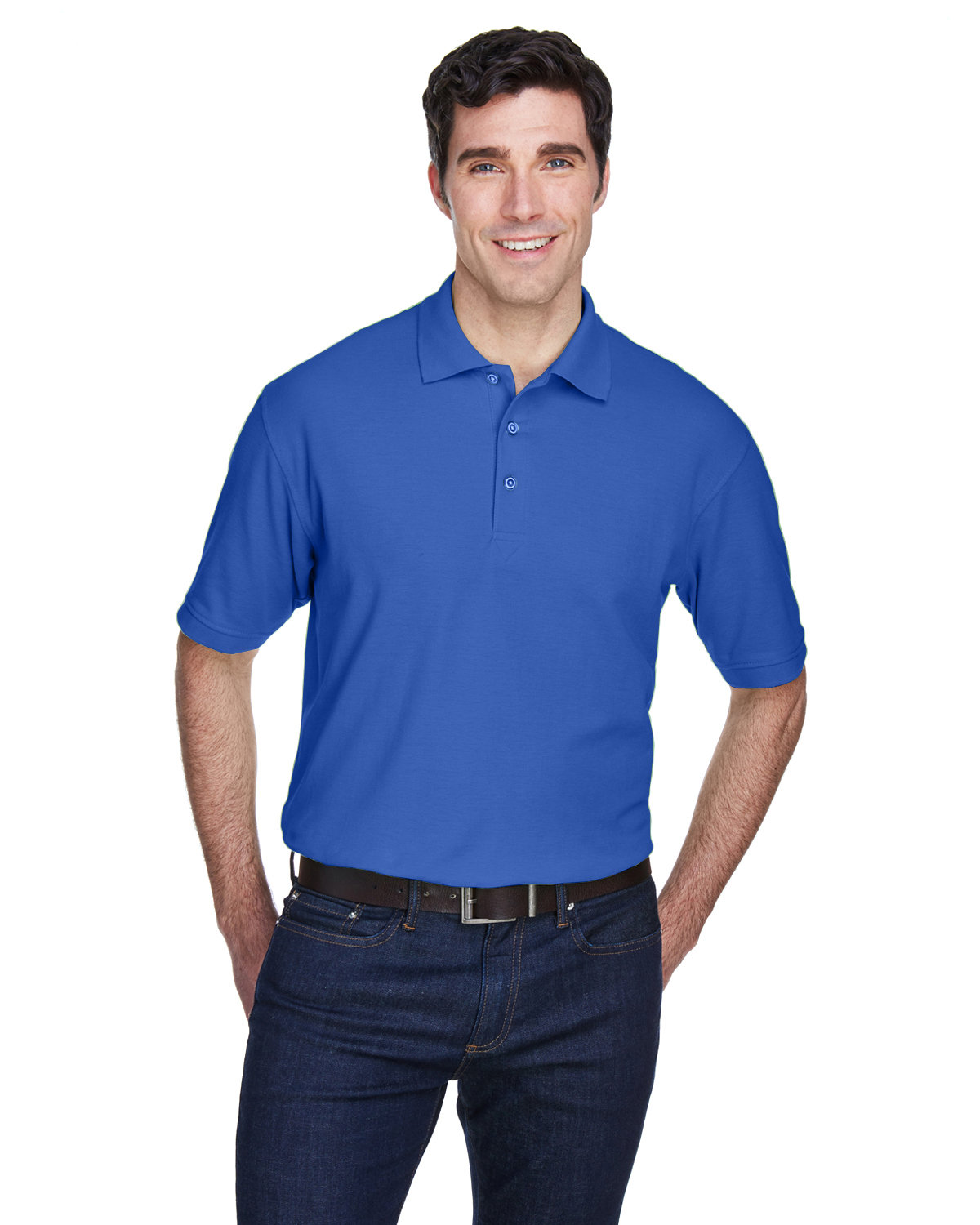 UltraClub Men\'s Whisper PiquÃ© Polo