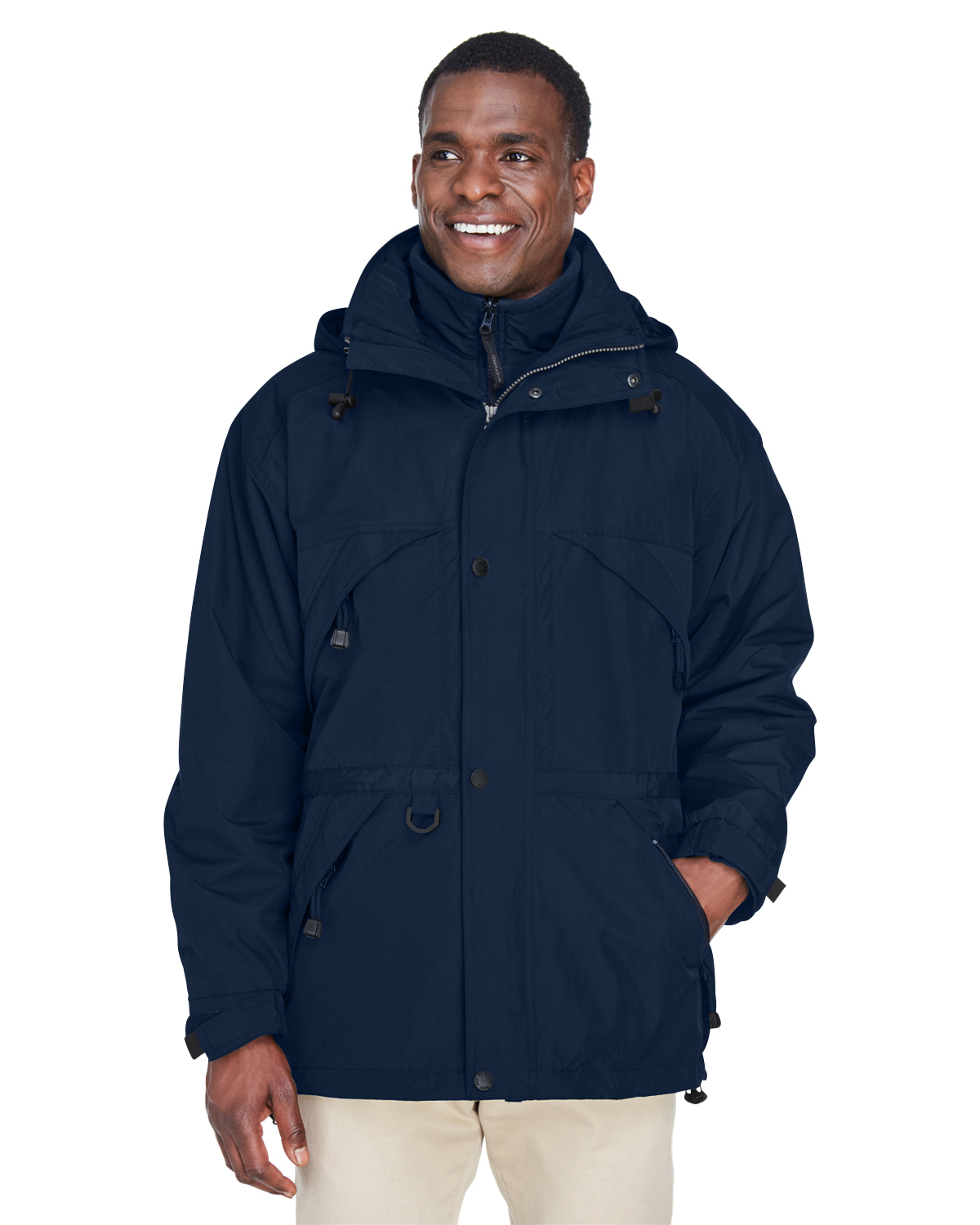 88007 Ash City - North End Adult 3-in-1 Parka with Dobby Trim