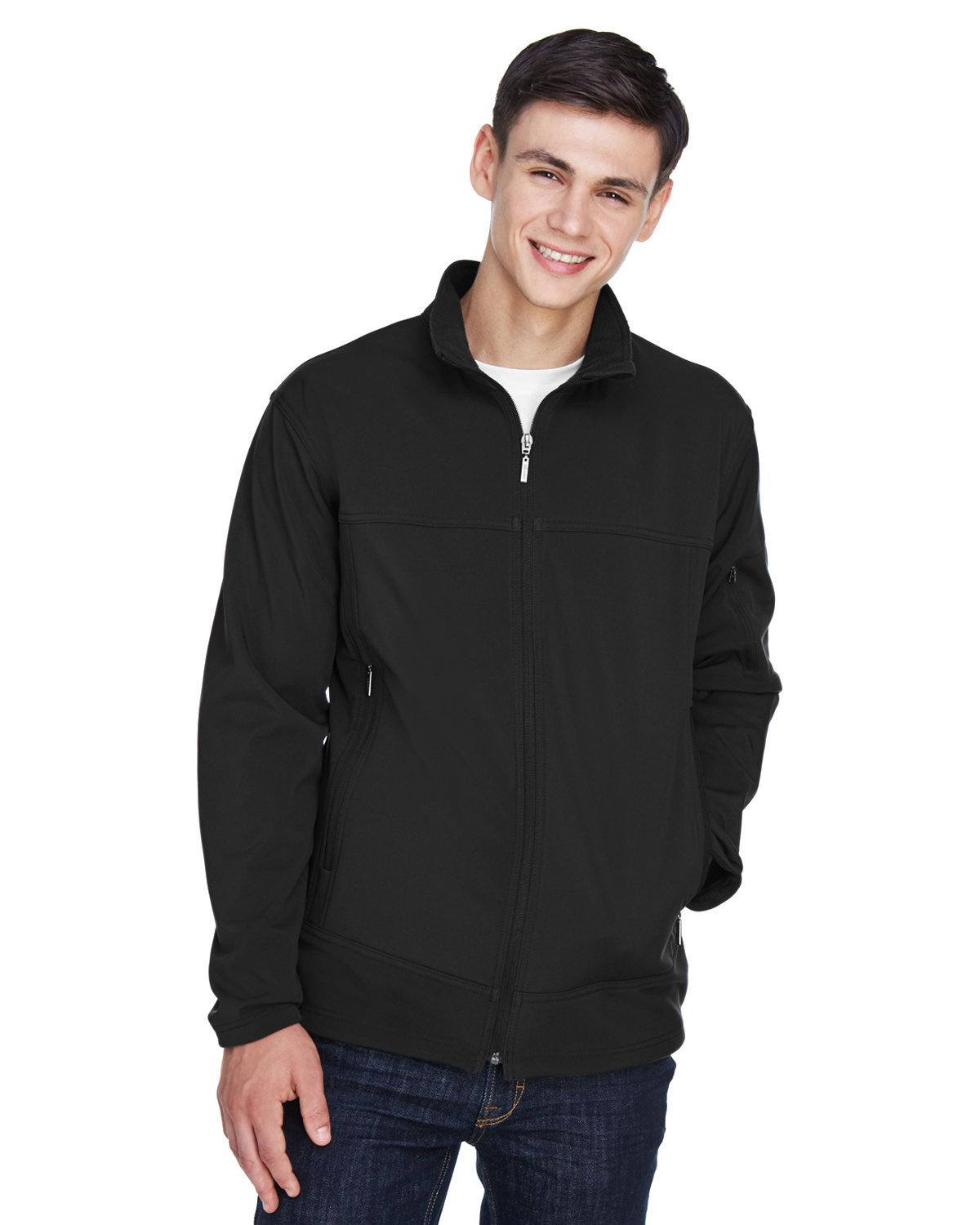 [AB] North End Men's Three-Layer Fleece Bonded Performance Soft Shell Jacket