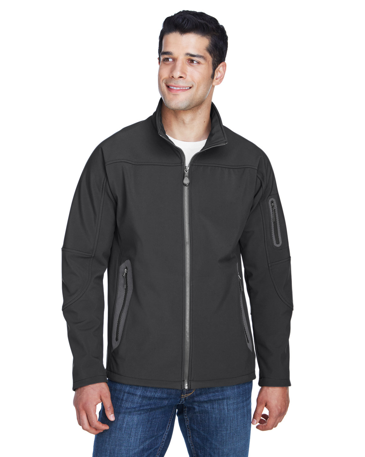 [AB] North End Men's Three-Layer Fleece Bonded Soft Shell Technical Jacket