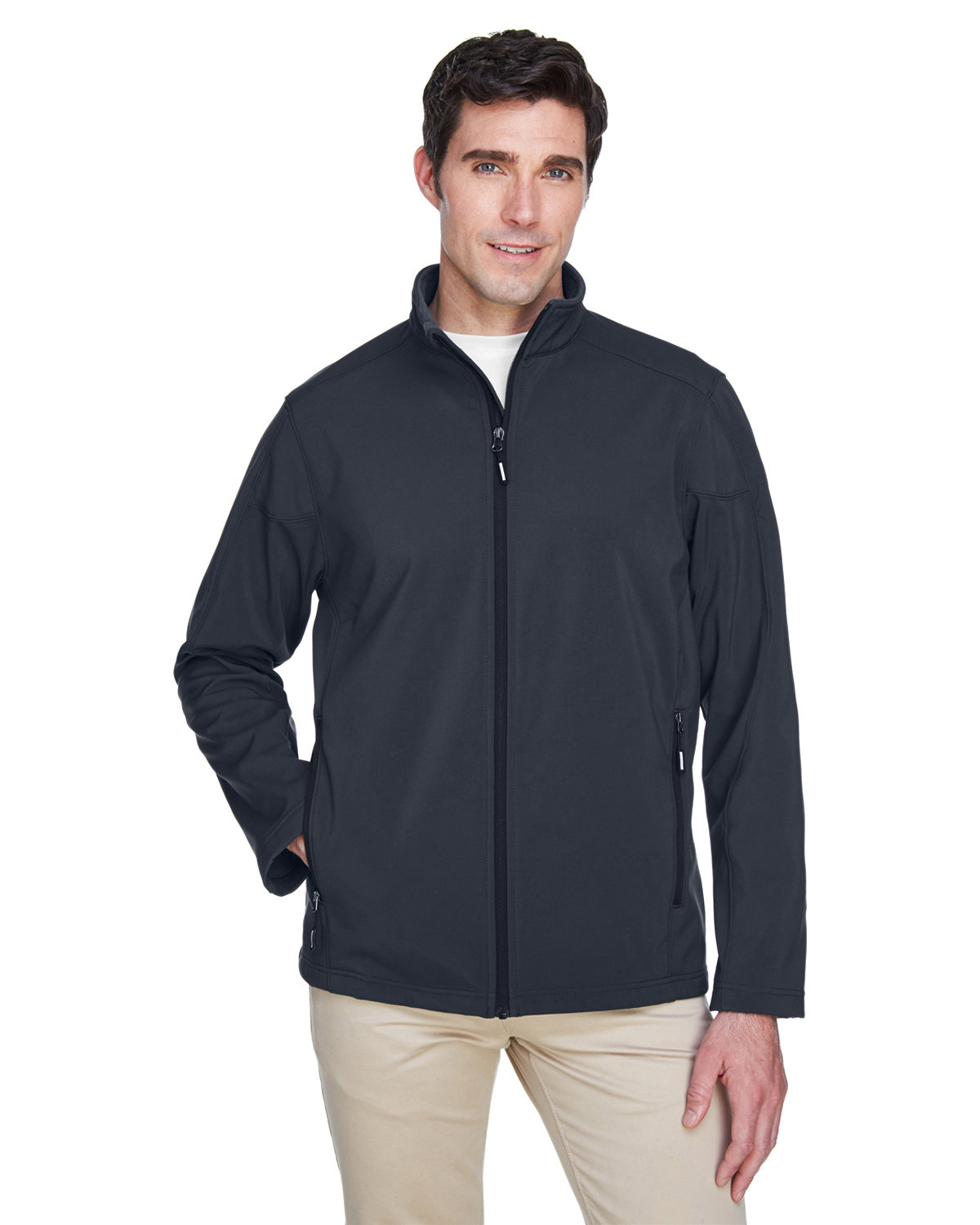 [AB] CORE365 Men's Cruise Two-Layer Fleece Bonded Soft Shell Jacket