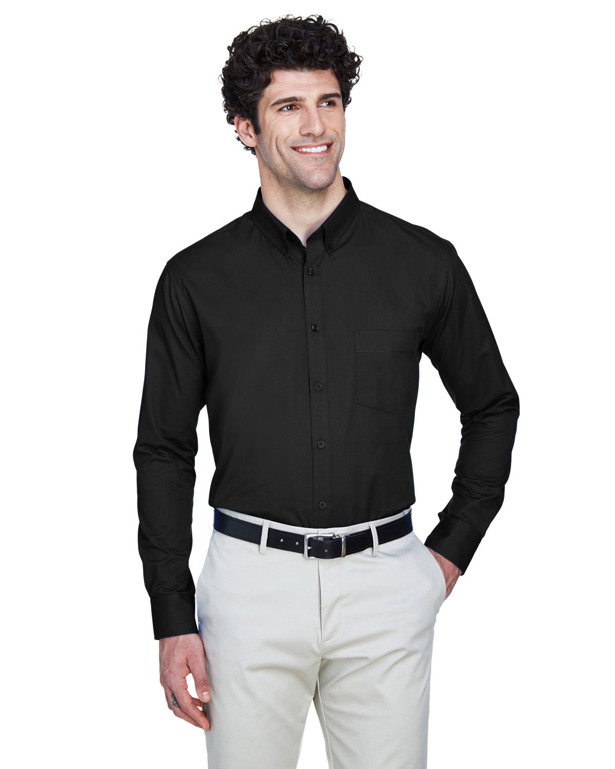 Core 365 Men\'s Operate Long-Sleeve Twill Shirt 