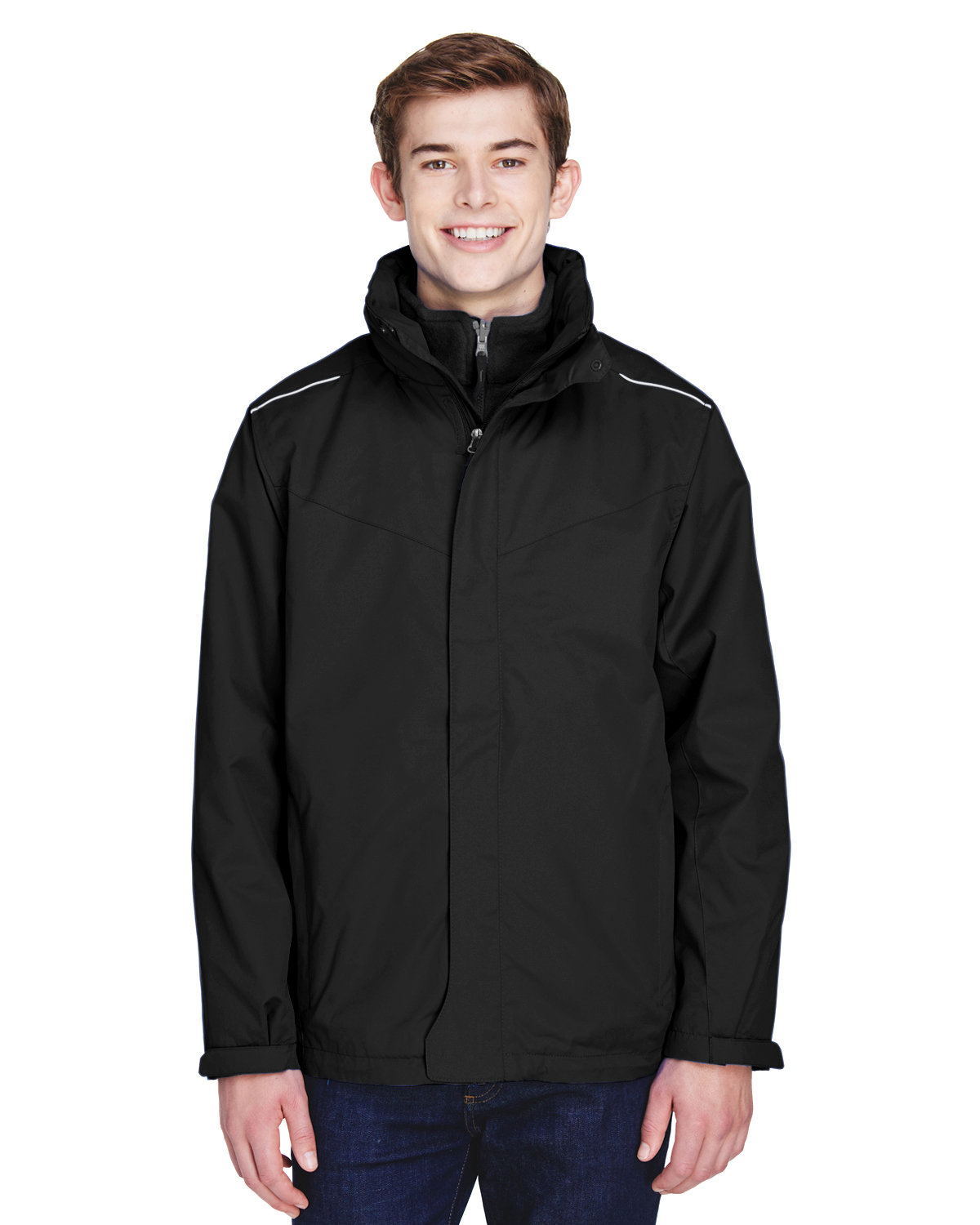 [AB] CORE365 Men's Tall Region 3-in-1 Jacket with Fleece Liner