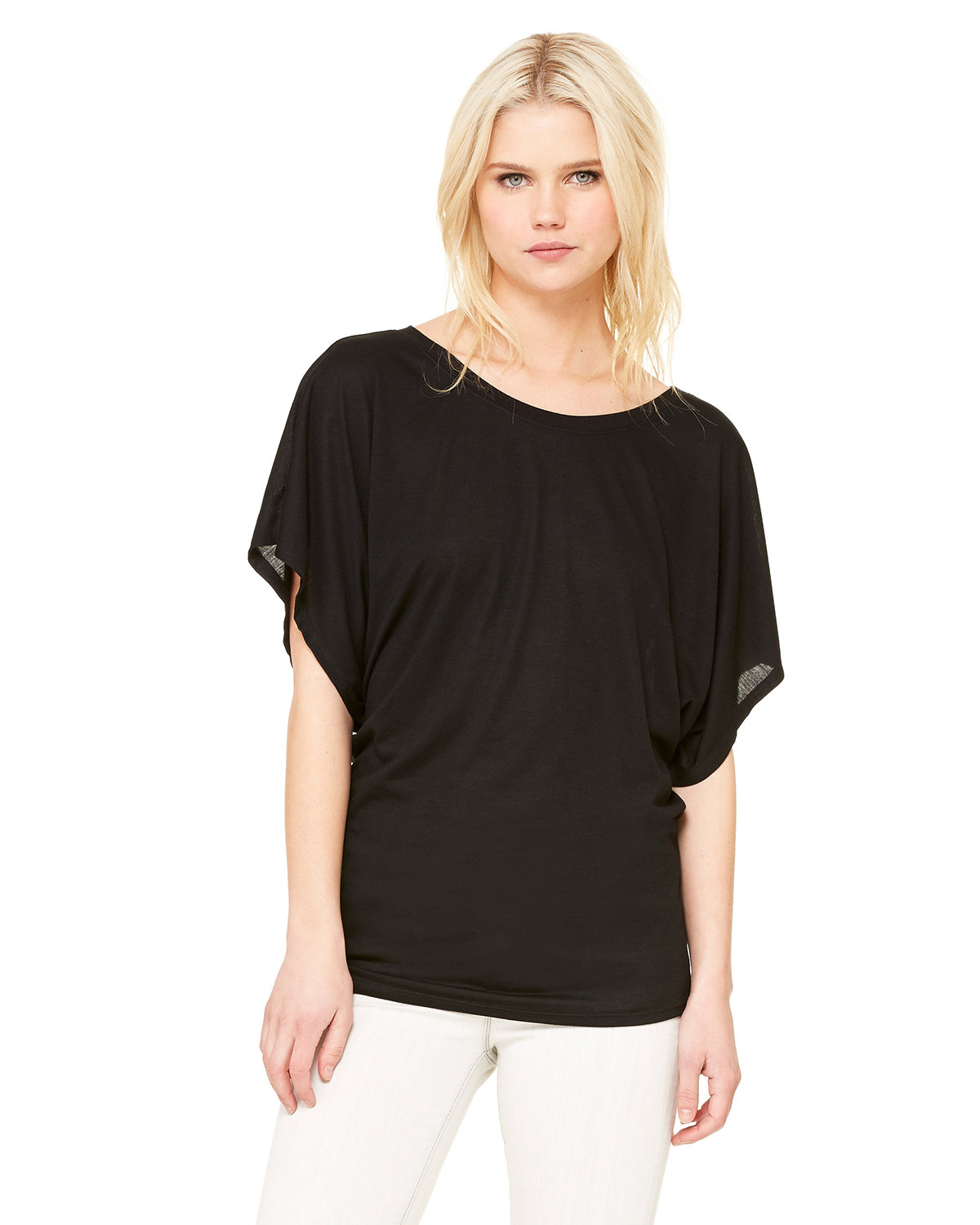 [AB] Bella + Canvas Ladies' Flowy Draped Sleeve Dolman T-Shirt