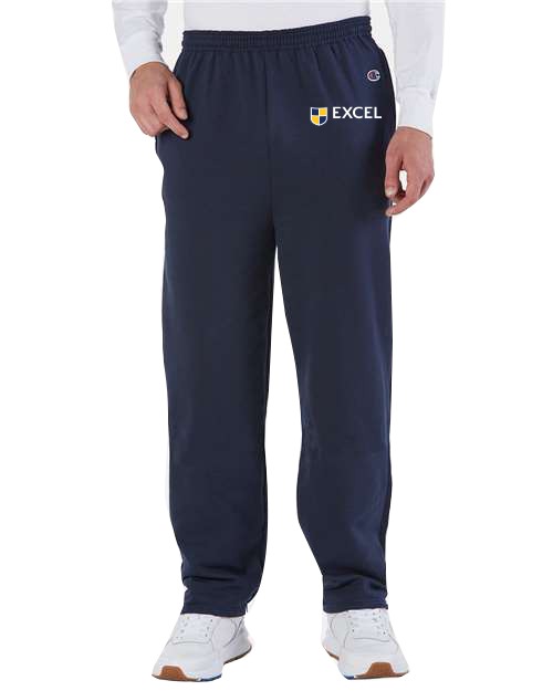 Excel CHAMPION Open-Bottom Sweatpants with Pockets 