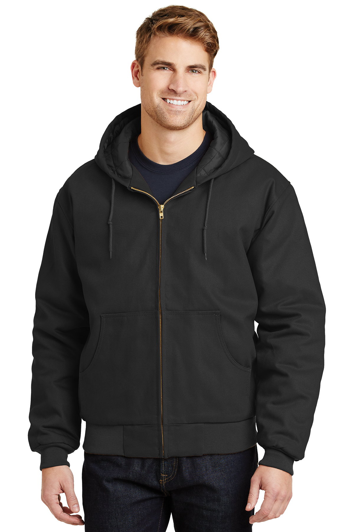 J763H CornerStoneÂ® - Duck Cloth Hooded Work Jacket