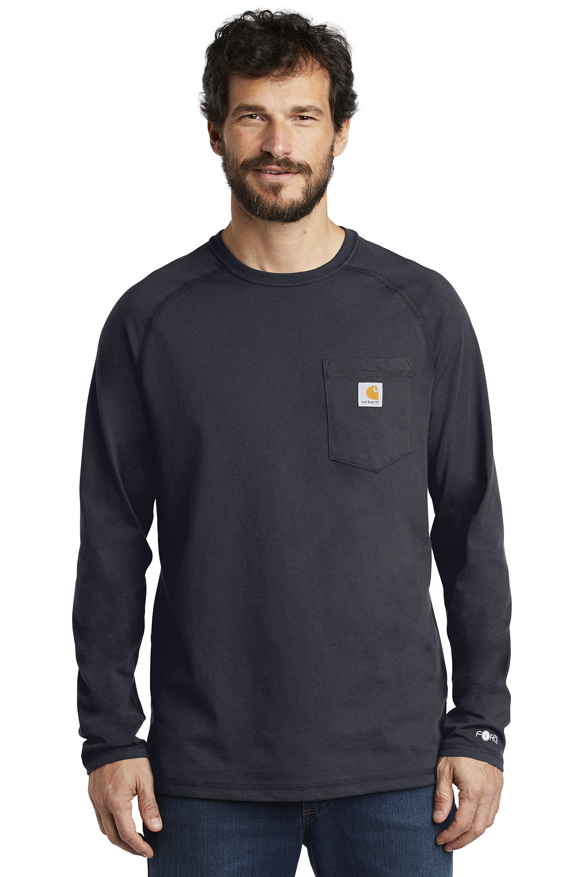 CT100393  Carhartt Force ® Cotton Delmont Long Sleeve T-Shirt 
