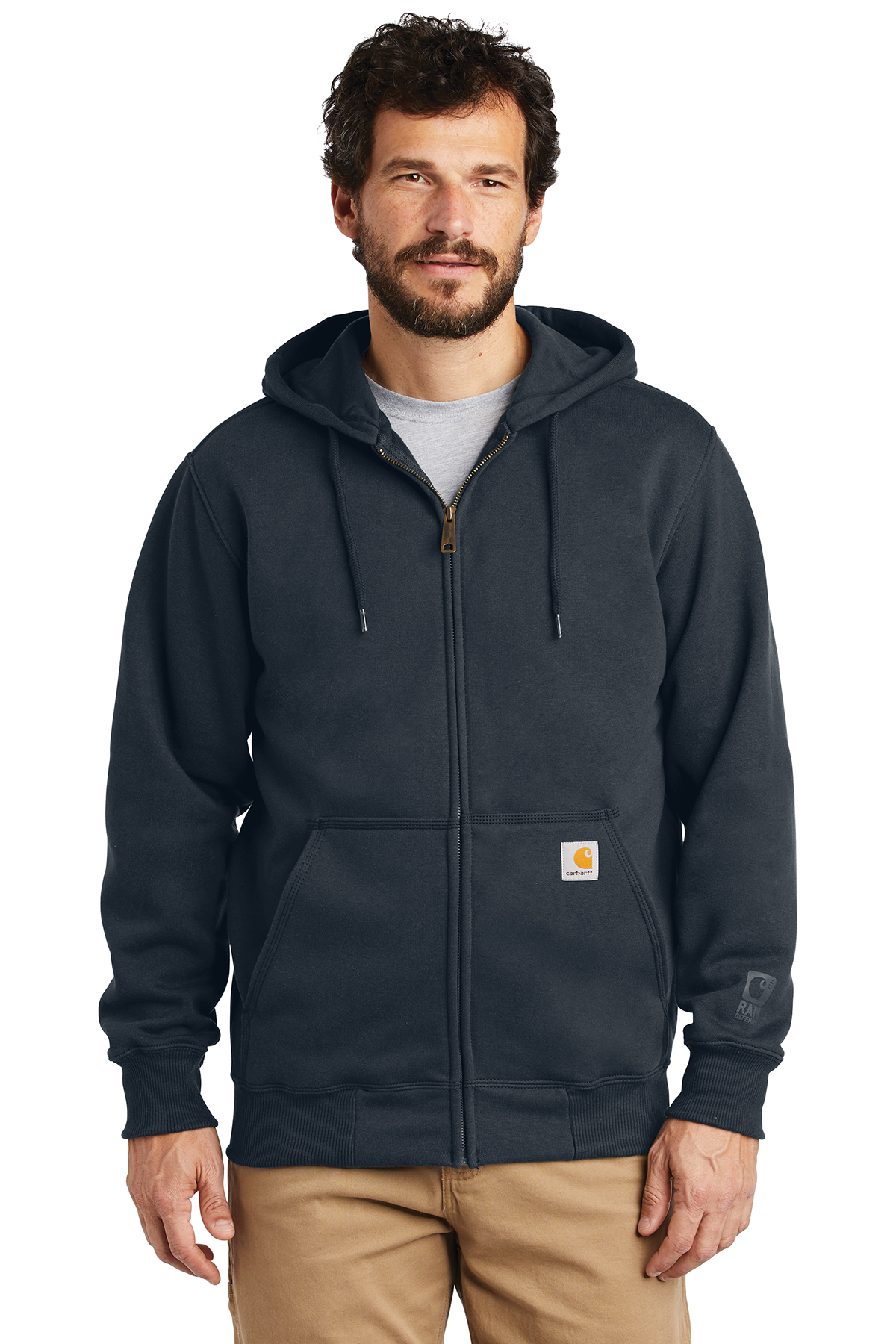 CT100614  Carhartt Â® Rain Defender Â® Paxton Heavyweight Hooded Zip-Front Sweatshirt