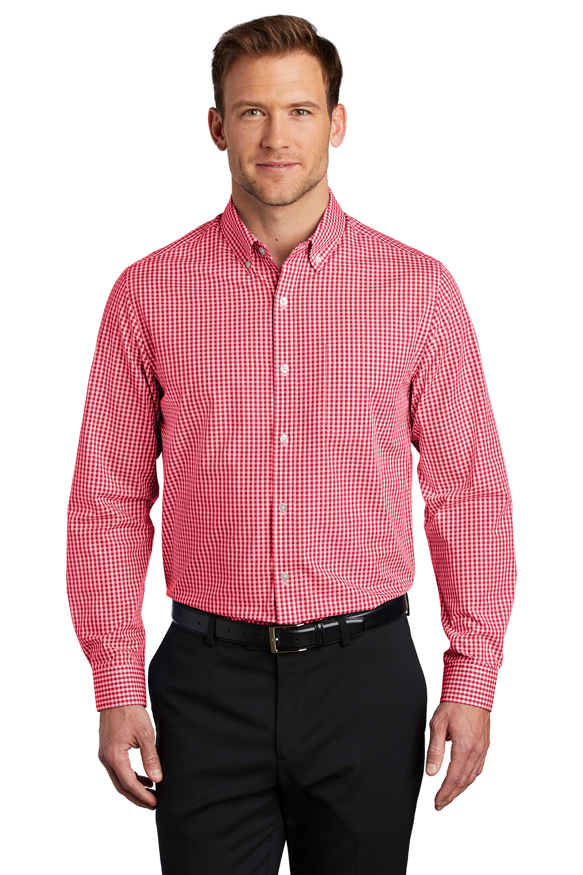 W644  Port Authority ® Broadcloth Gingham Easy Care Shirt