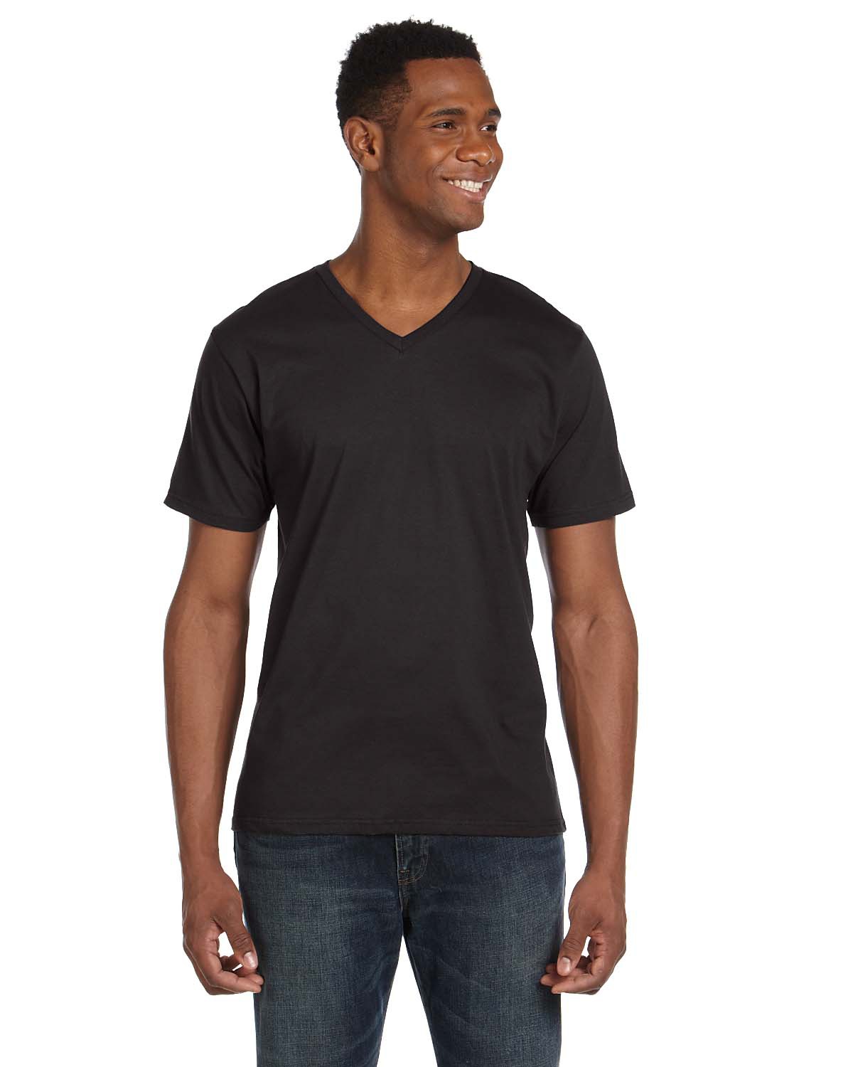 982 Anvil Adult Lightweight V-Neck T-Shirt