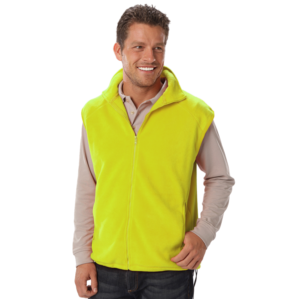 [BG] Adult Micro Fleece Zip Front Vest