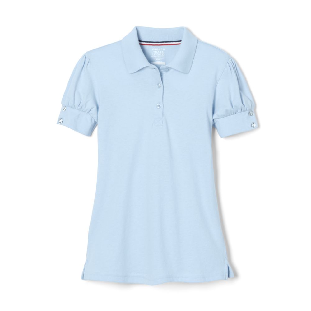 French Toast Girl LS STRETCH PIQUE POLO