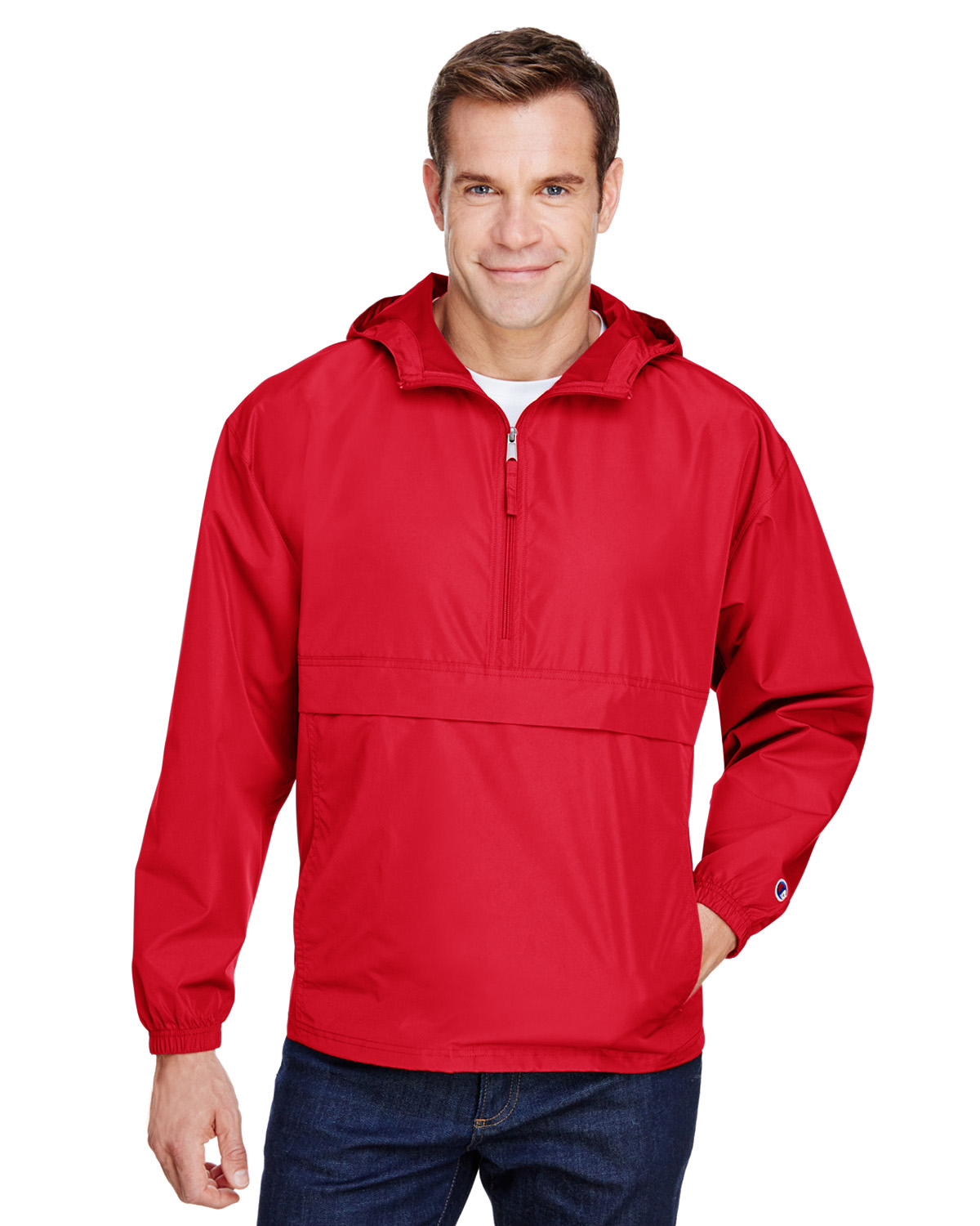 CO200 Champion Adult Packable Anorak 1/4 Zip Jacket