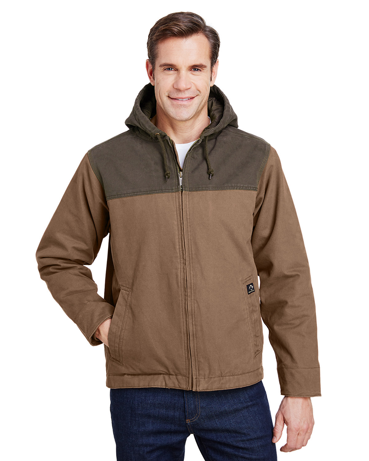 DD5058 Dri Duck Men\'s 12 oz. 100% Cotton Canvas Hooded Terrain Jacket