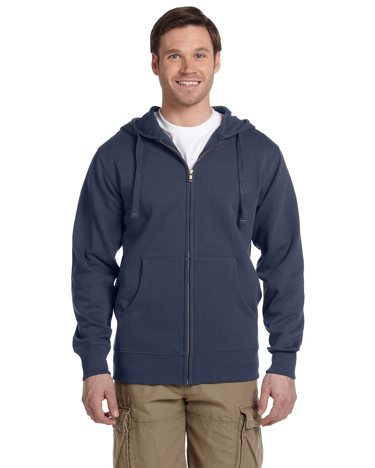 EC5650 econscious Men's 9 oz. Organic/Recycled Full-Zip Hood