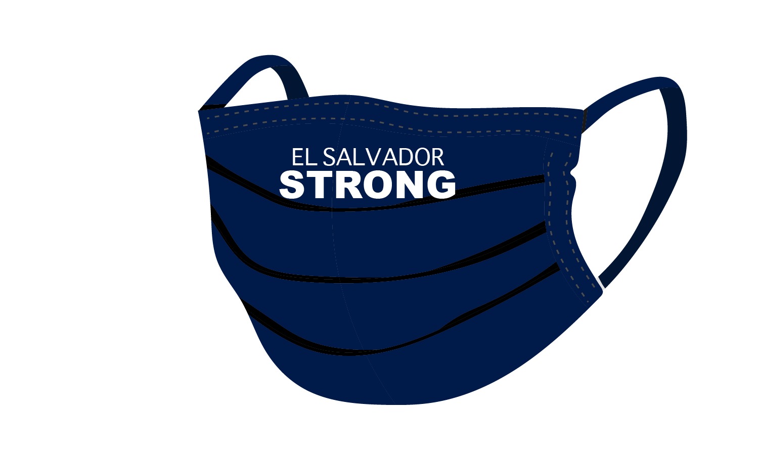 6821 El Salvador Strong Washable & reusable Face Covering Mask. 