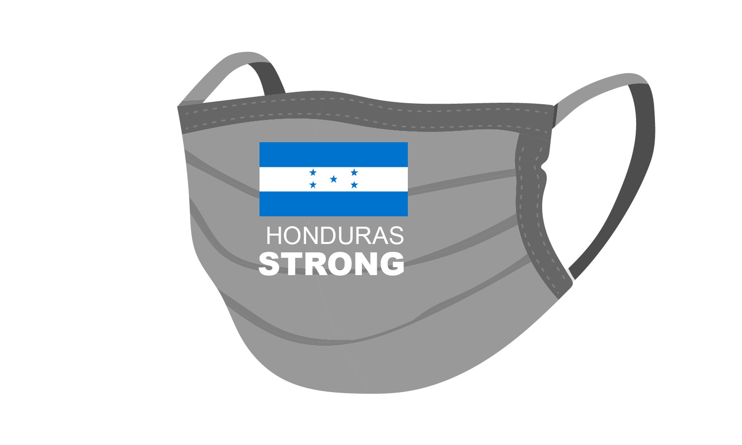 6821 HONDURAS STRONG & FLAG WASHABLE & REUSABLE FACE COVERING MASK.