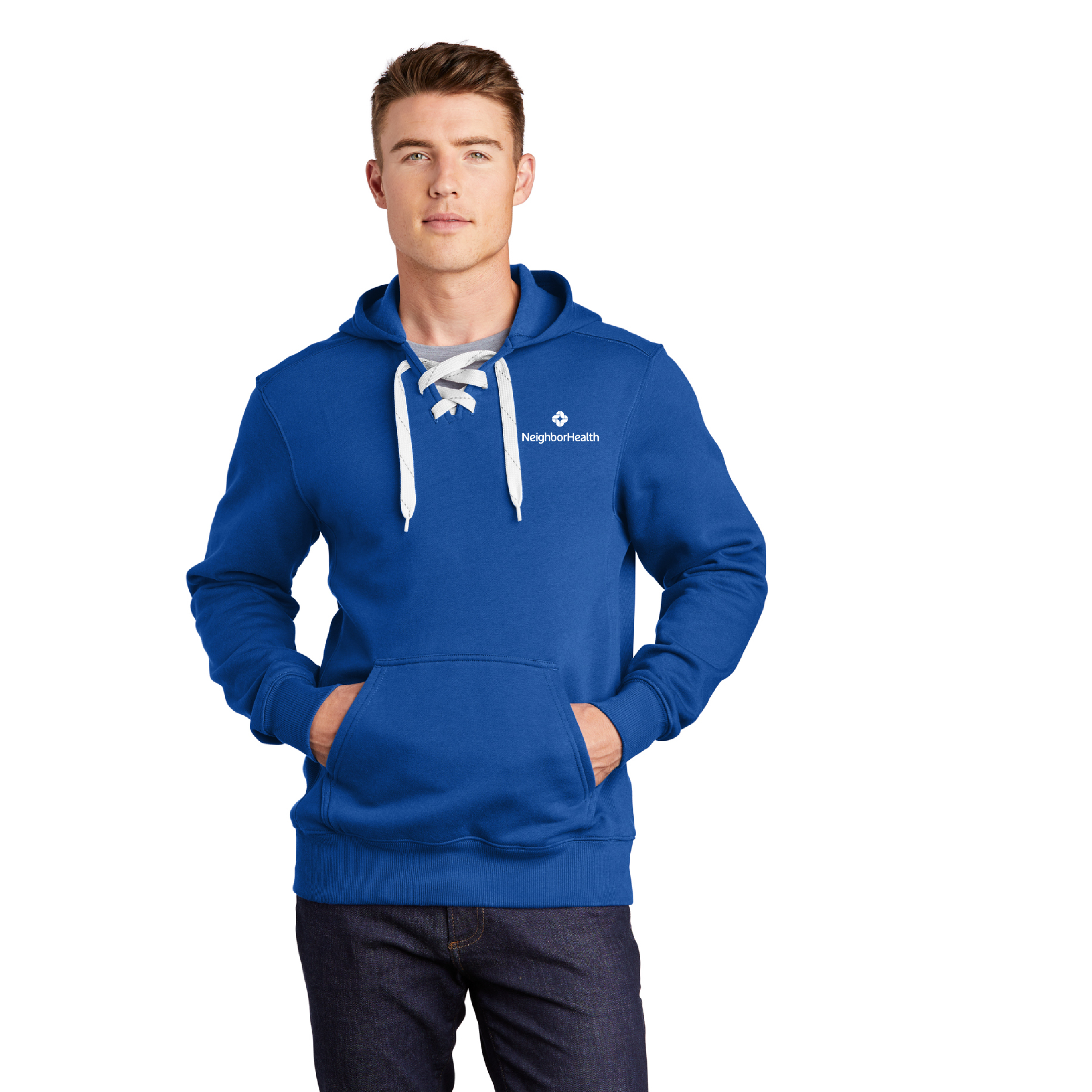 Neighborhood Health - Sport-TekÂ® Lace Up Pullover Hooded Sweatshirt