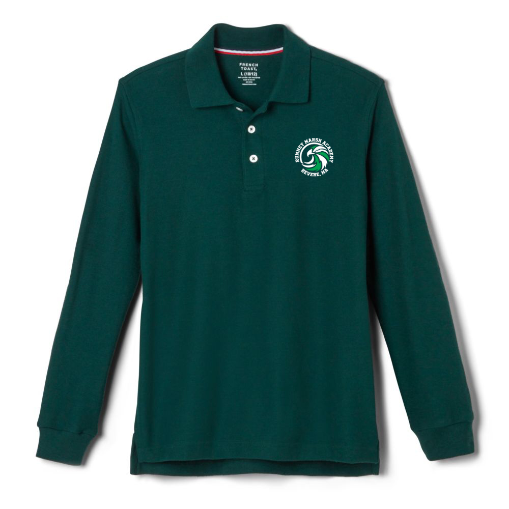 Rumney Marsh Academy Youth Unisex Long Sleeve Polo