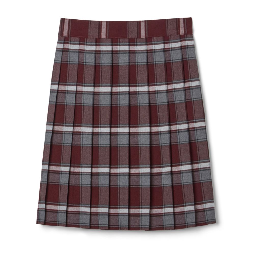 [FT] G PLAID PLEATED SKIRT PLUS