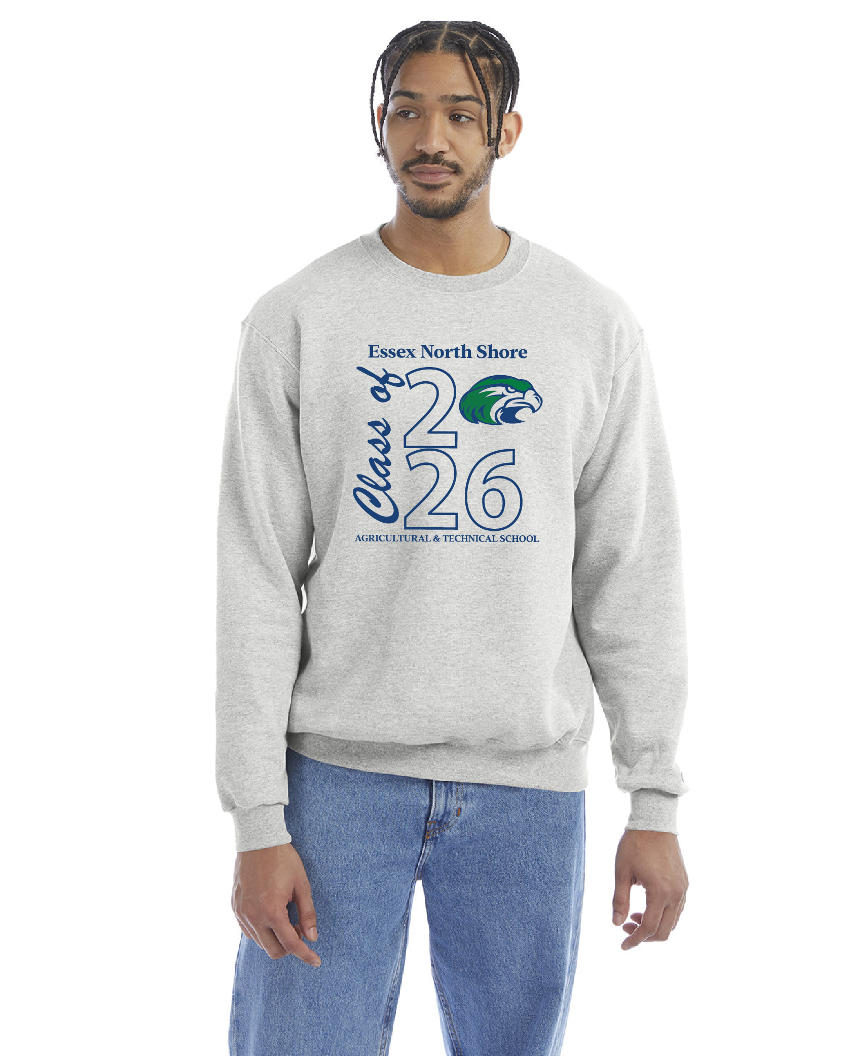 Essex North Shore PTO CLASS OF 2026 Adult Powerblend® Pullover Hooded Sweatshirt.